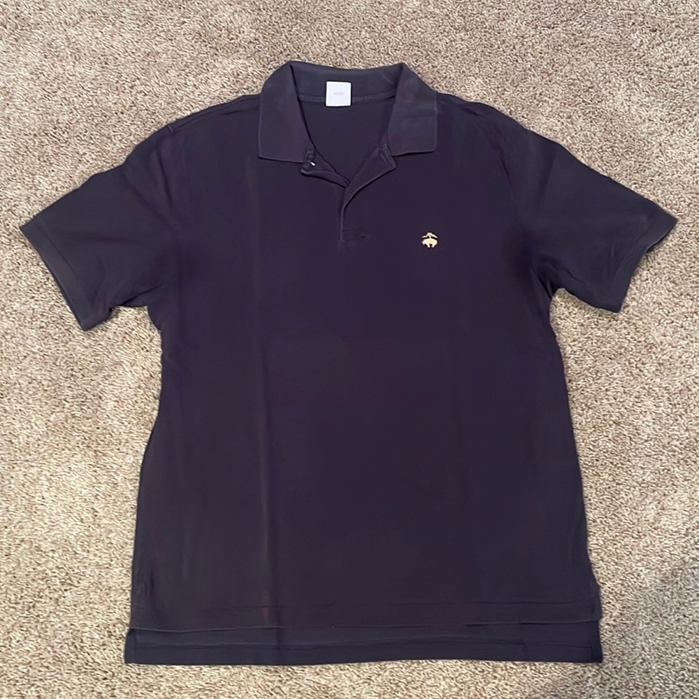 Brooks Brothers an Navy polo with gold logo